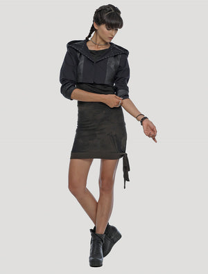 Slick Hooded Crop Jacket - Psylo Fashion