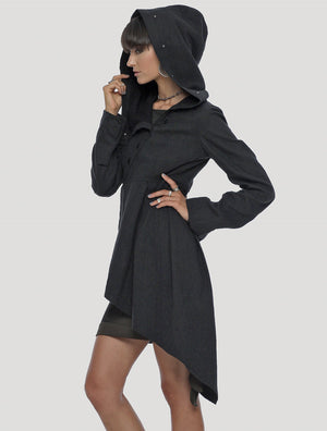 Side Hooded Jacket - Psylo Fashion