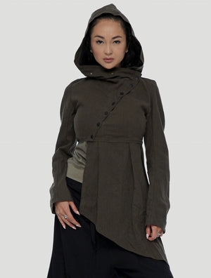 Side Hooded Jacket - Psylo Fashion