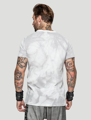 'Smoky' 100% Organic Cotton Printed Henley T-shirt