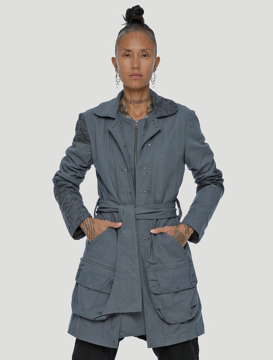 Slow Trench Coat Jacket - Psylo Fashion