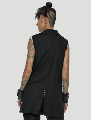 Slow Rebel Vest made from Linen & Cotton - Psylo Fashion