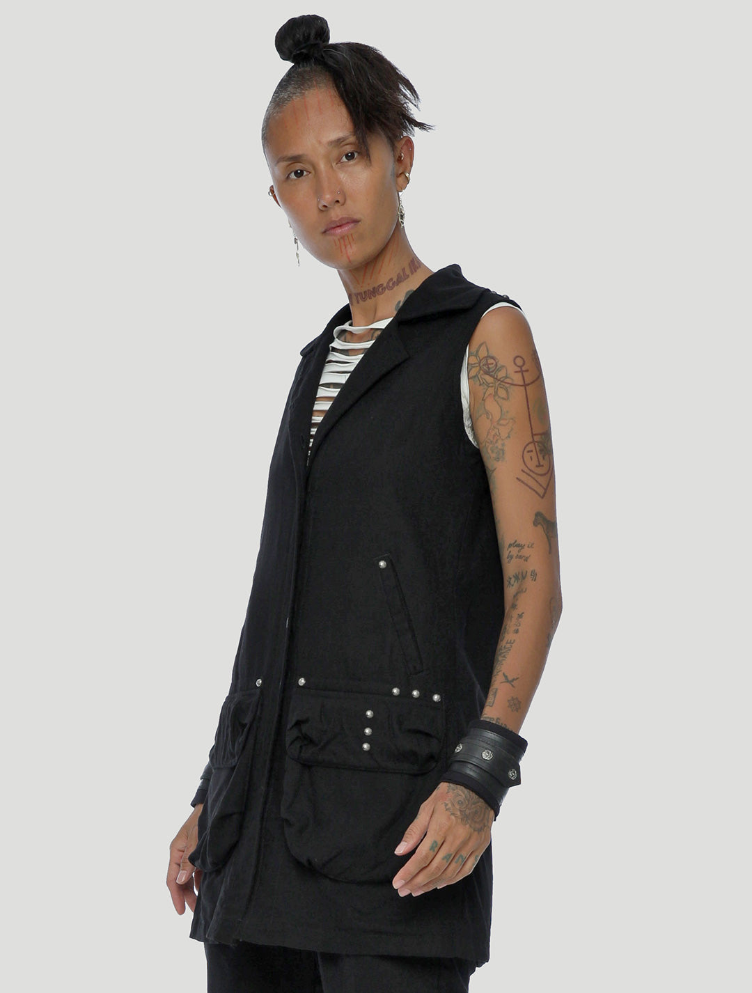 Slow Rebel Vest made from Linen & Cotton - Psylo Fashion