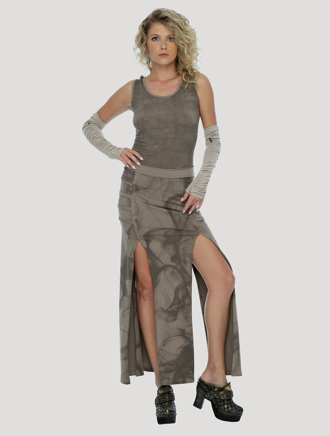 Stellar Rmx Long Skirt - Psylo Fashion