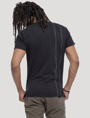 Serial Asymmetric T Shirt - Psylo Fashion