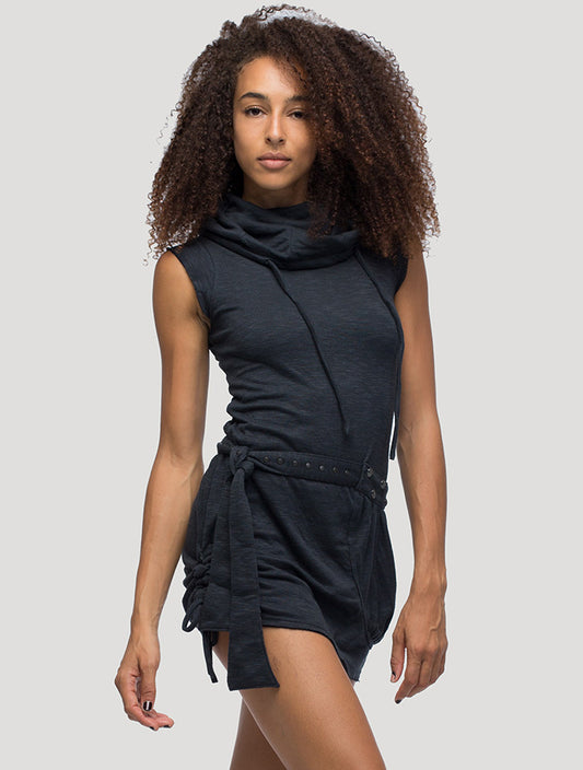 Soba Sleeveless Turtleneck Dress - Psylo Fashion