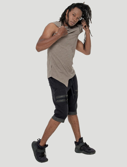 Shemesh Sleeveless Hooded Tee - Psylo Fashion