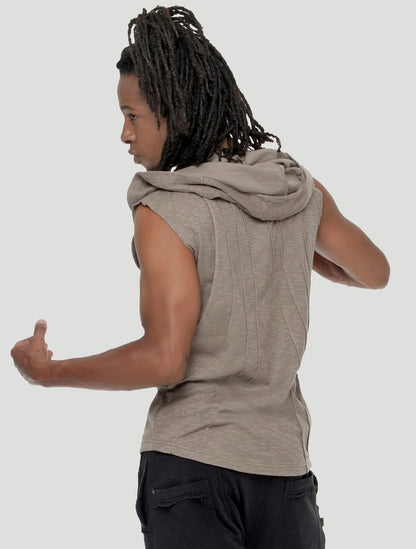 Shemesh Sleeveless Hooded Tee - Psylo Fashion