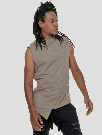 Shemesh Sleeveless Hooded Tee - Psylo Fashion