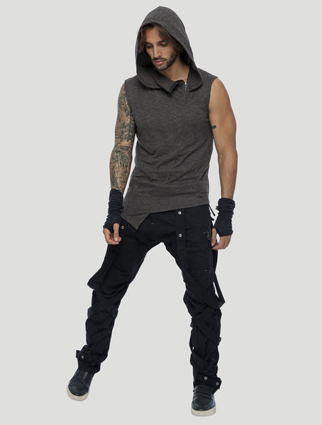 Shemesh Sleeveless Hooded Tee - Psylo Fashion