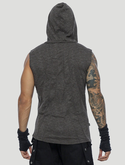 Shemesh Sleeveless Hooded Tee - Psylo Fashion