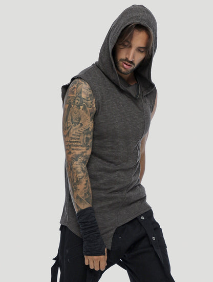 Shemesh Sleeveless Hooded Tee - Psylo Fashion