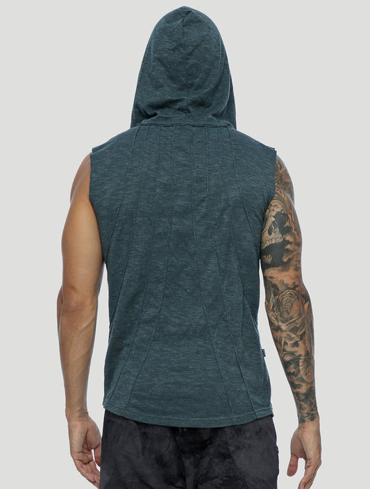 Shemesh Sleeveless Hooded Tee - Psylo Fashion