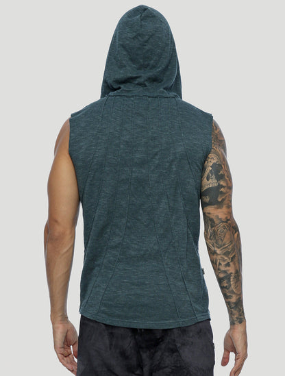 Shemesh Sleeveless Hooded Tee - Psylo Fashion