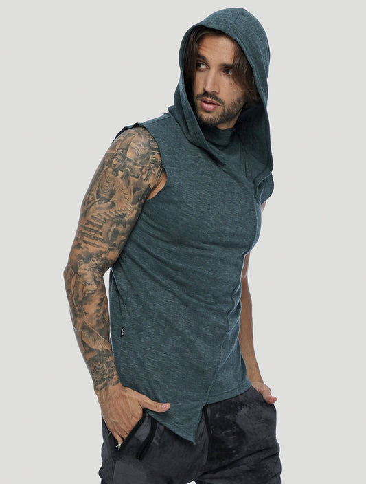 Shemesh Sleeveless Hooded Tee - Psylo Fashion