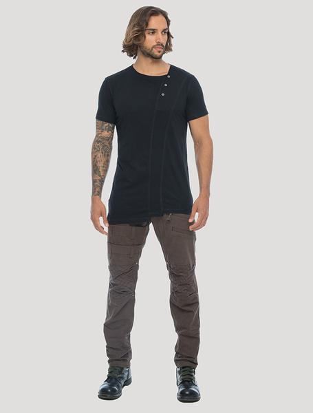 Slanted Rmx Short Sleeves Tee - Psylo Fashion