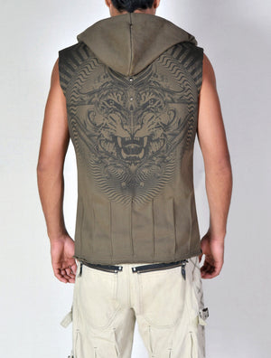 Tiger Hoodie Vest - Psylo Fashion
