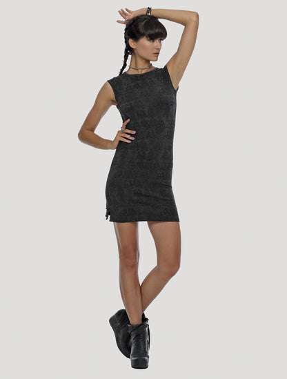 Olive green Tangka Braided Mini Dress