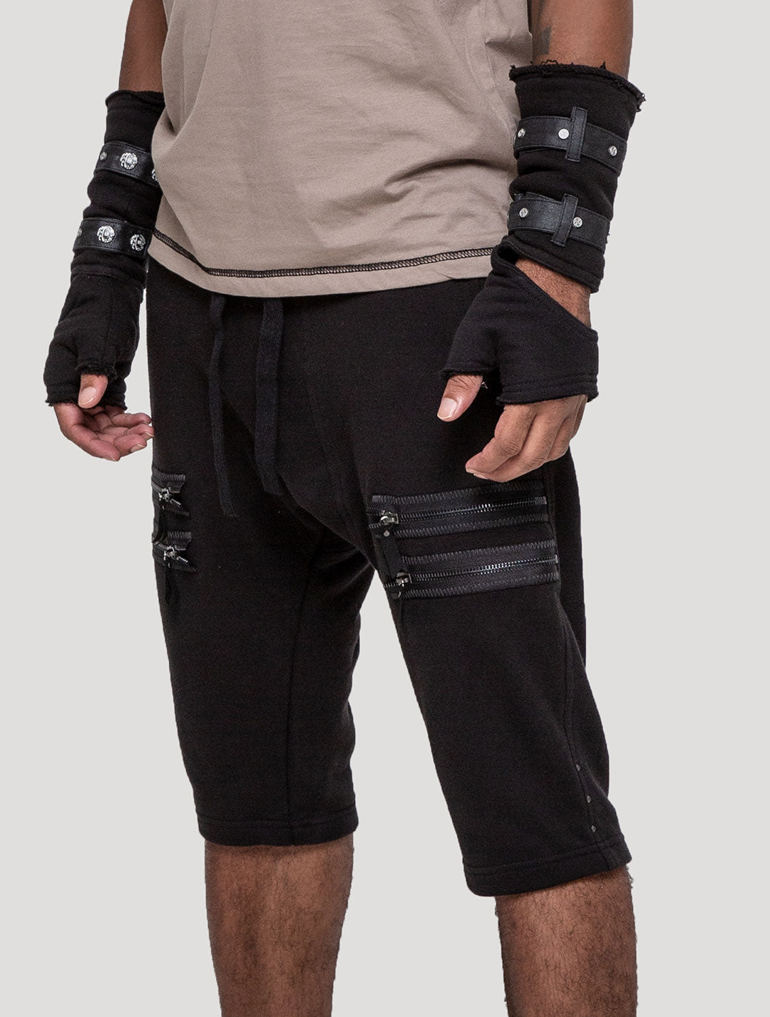 Black Tramp RMX Shorts - Psylo Fashion