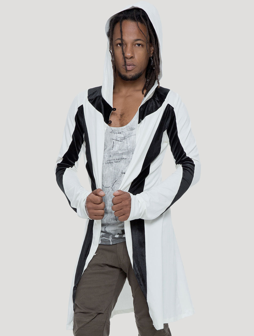 Twister Hooded Cardigan - Psylo Fashion