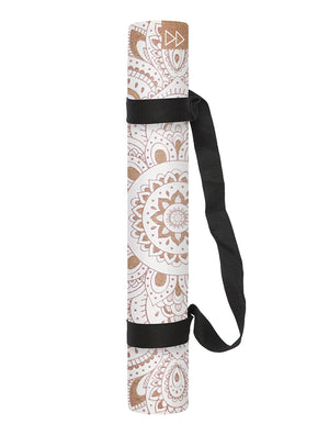 Mandala White Cork Mat by Yoga Design Lab - Psylo Fashion
