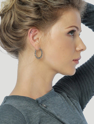 Zigzag Hoops Tribal Earrings by Tribali - Psylo Fashion