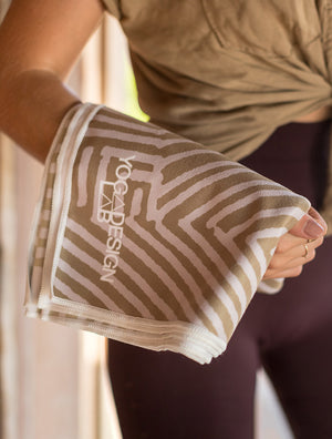 PET Resin Mat-Towel Optical Gold by Yoga Design Lab - Psylo Fashion
